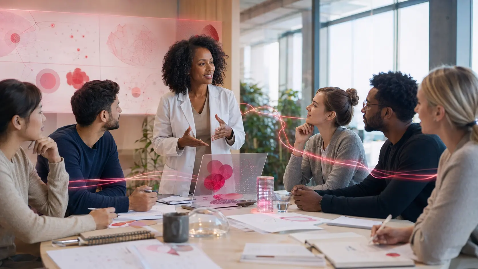 A physician scientist guides a diverse adult cohort through collaborative evidence and responsible technology